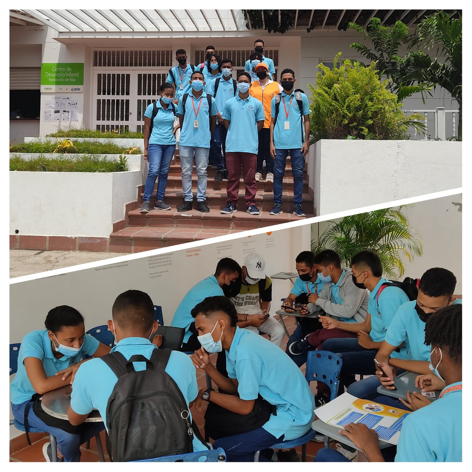 Estudiantes de Ingeniería de Sistemas realizaron charlas sobre Ciberbullying a estudiantes de IE Manzanillo del Mar